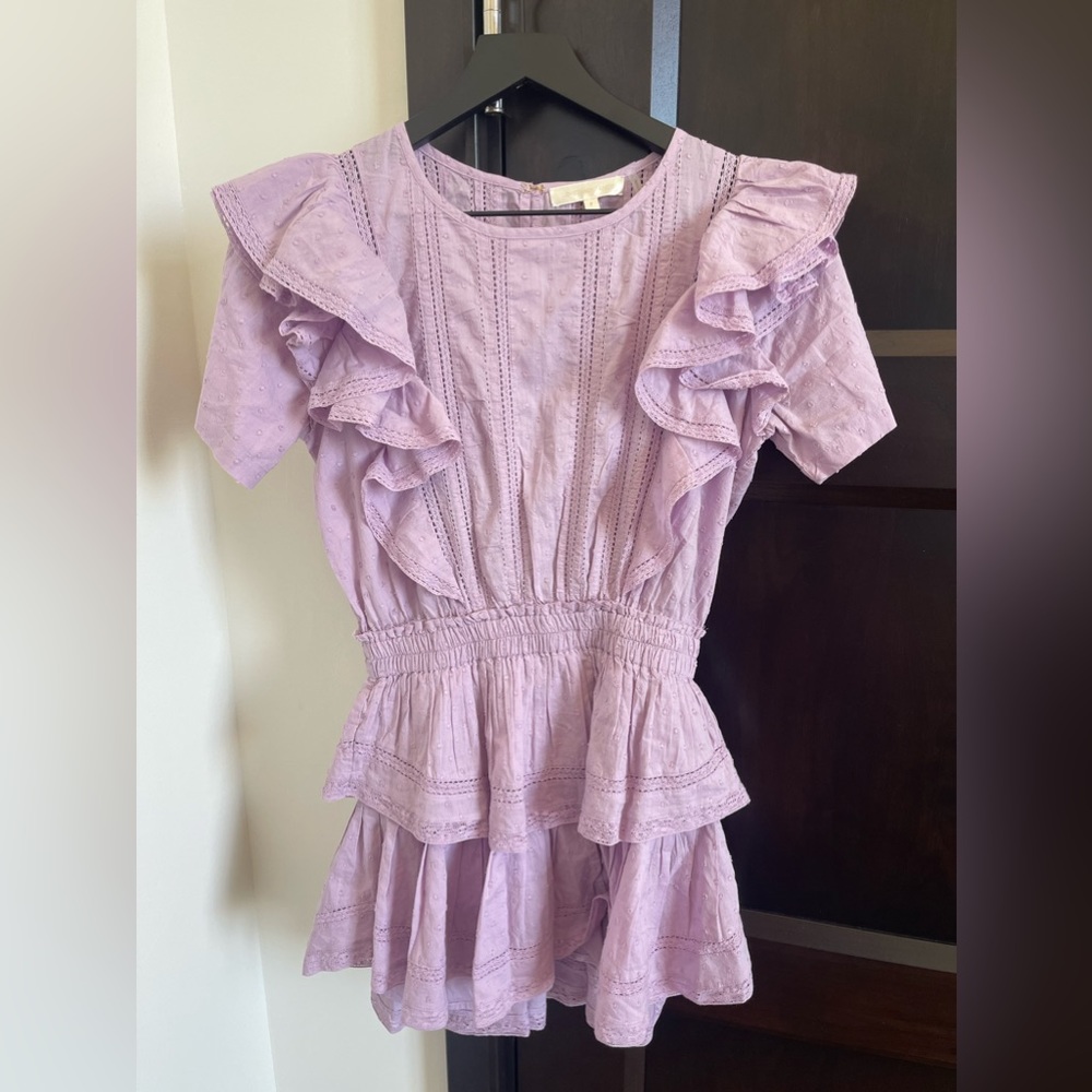 LoveShackFancy Natasha Dress Light Purple